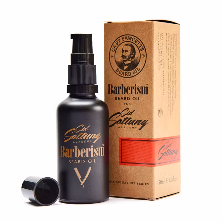 Captain Fawcett Barberism Beard Oil 50 ml, En outstanding skäggolja i en tidlös men ändå uppfriskande doft som mjukgör skägget.