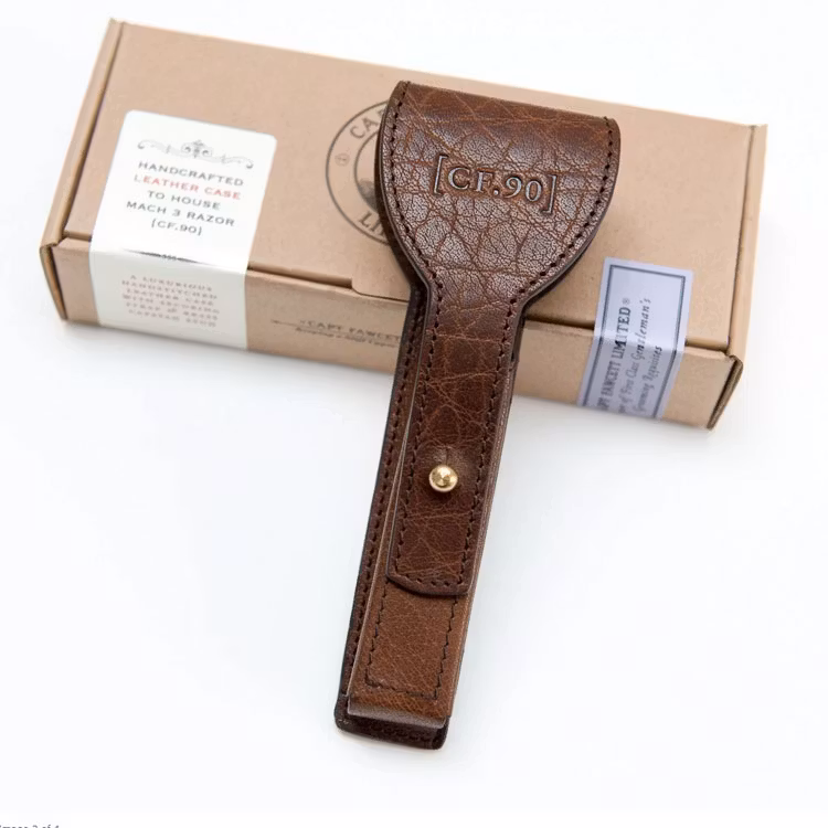 Captain Fawcett Handcrafted Leather Razor Case