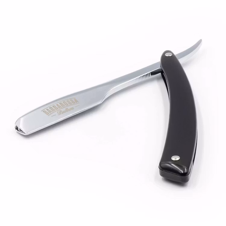 Barbarossa Brothers Japanese Kamisori Foldable Razor Jet Black