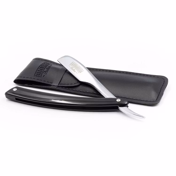 Barbarossa Brothers Japanese Kamisori Foldable Razor Jet Black