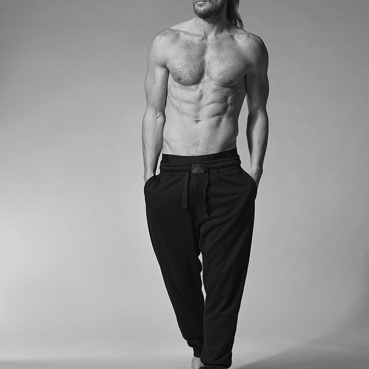 Resteröds Sweatpants Bamboo Grey Melange