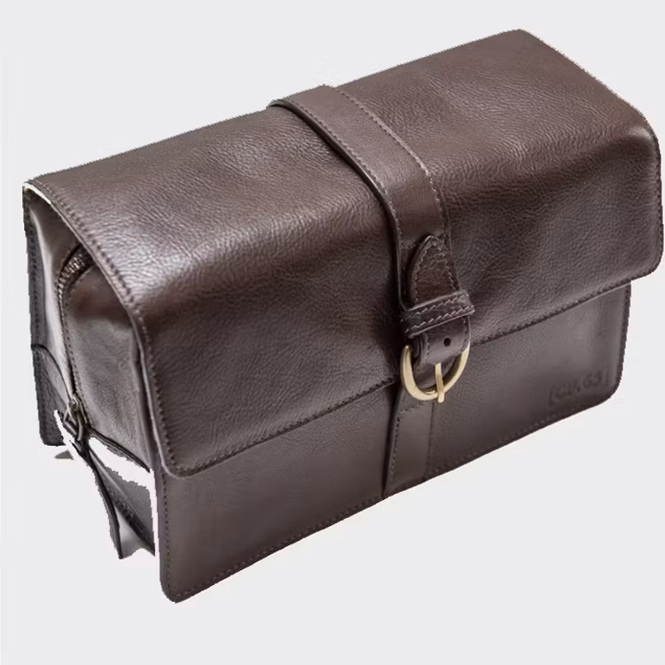 Captain Fawcett Leather Washbag