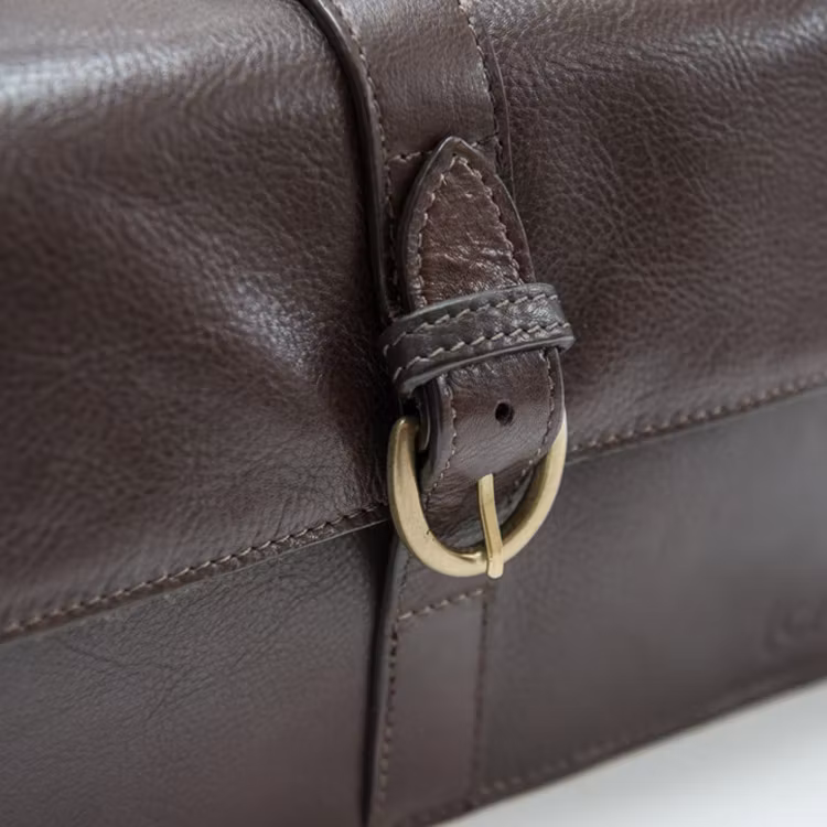 Captain Fawcett Leather Washbag