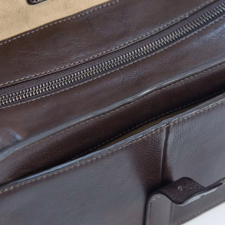 Captain Fawcett Leather Washbag