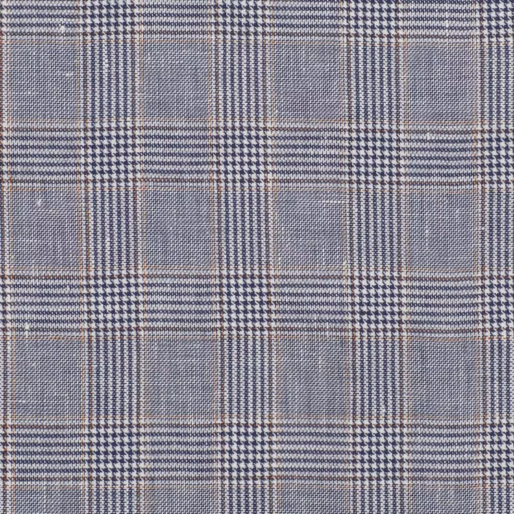 Wigens Ivy Slim Cap Glencheck Steel Blue