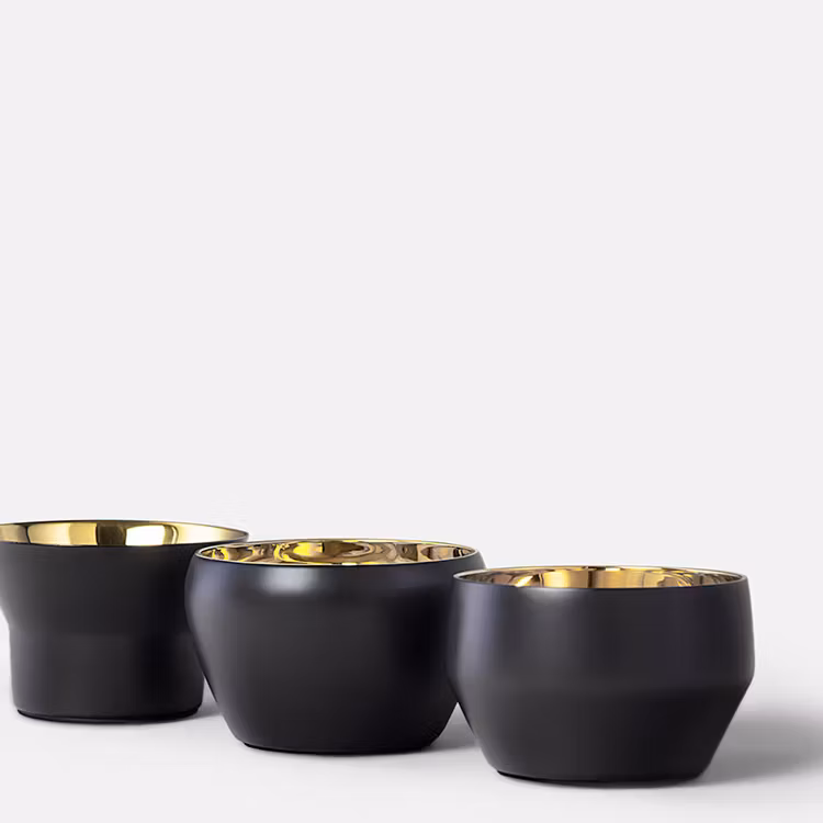 Skultuna Kin Ljushållare 3-pack Svart