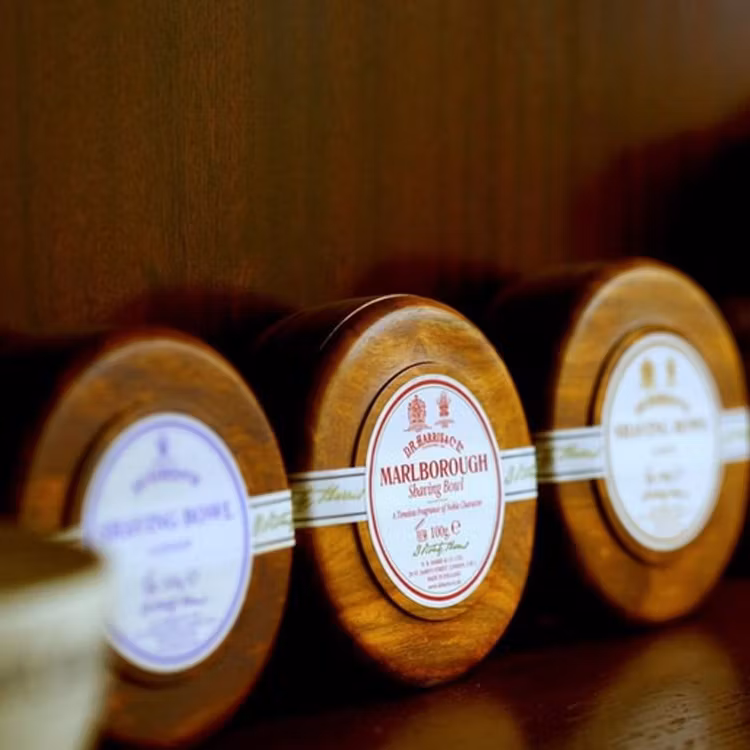 D.R. Harris Sandalwood Shaving Mahogany Bowl