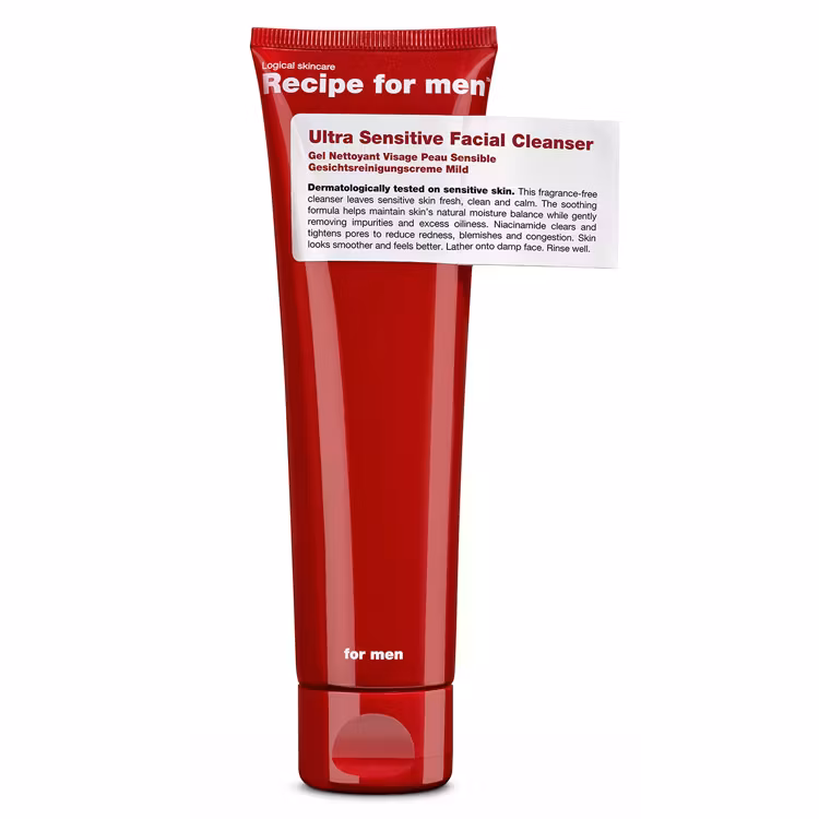Recipe for men Ultra Sensitive Facial Cleanser