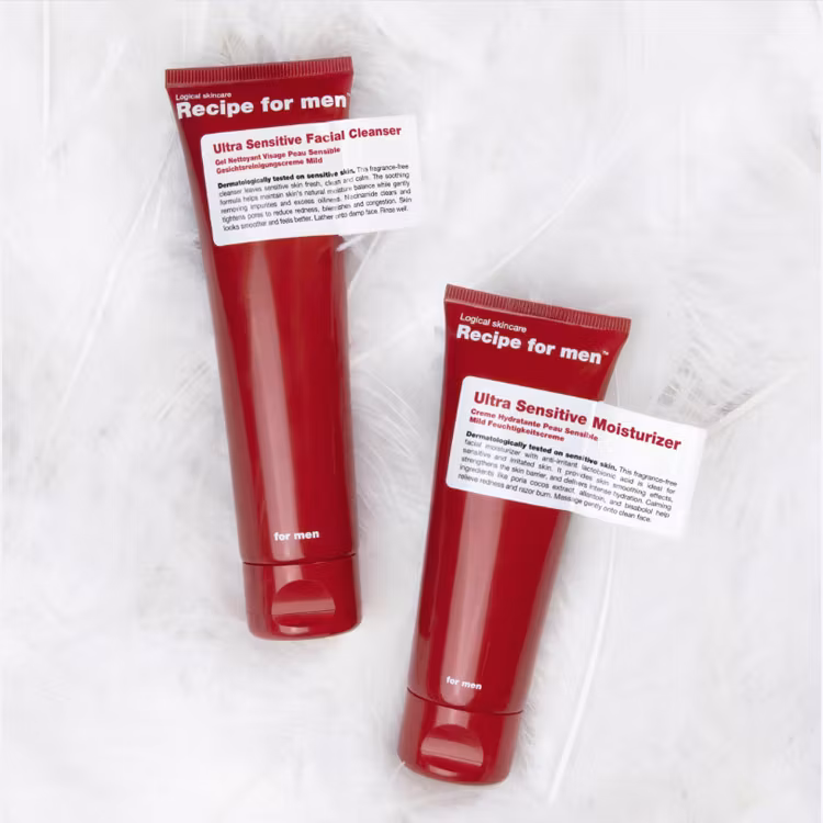 Recipe for men Ultra Sensitive Facial Cleanser