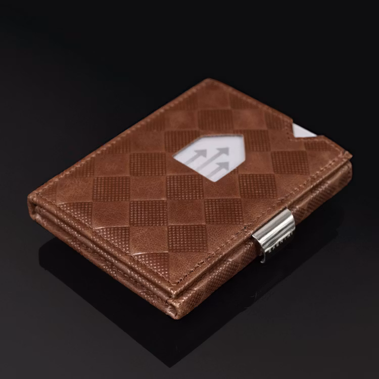 Exentri Wallet Hazelnut Chess