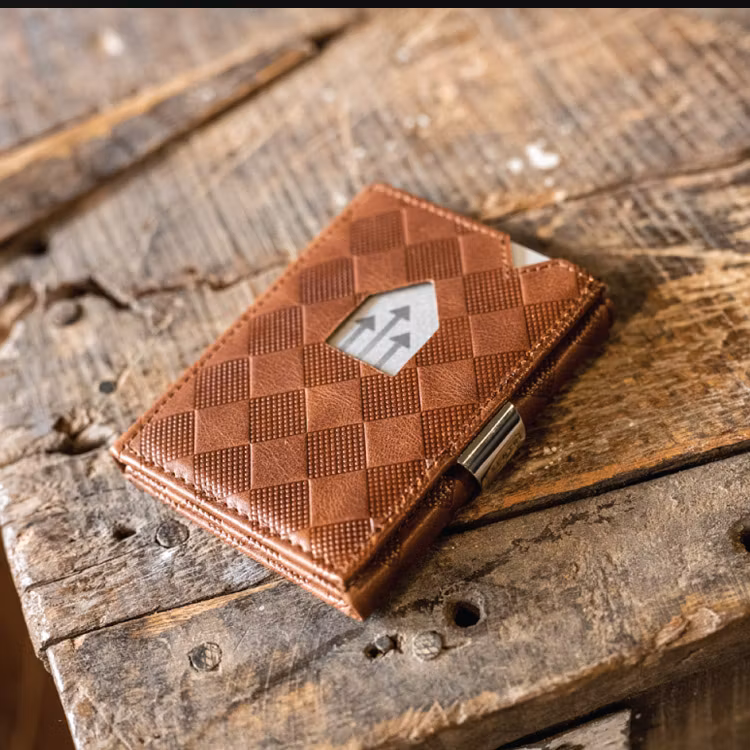 Exentri Wallet Hazelnut Chess