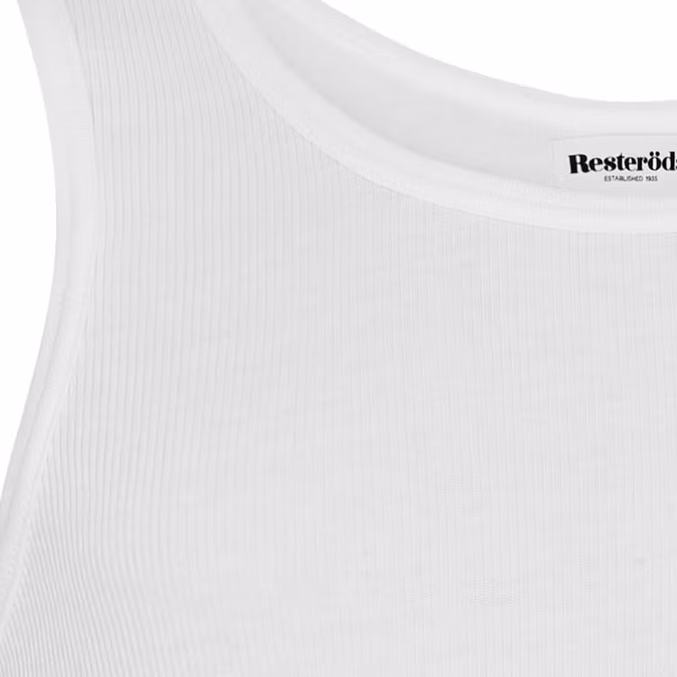 Resteröds Tank Top Organic Cotton 2-pack White