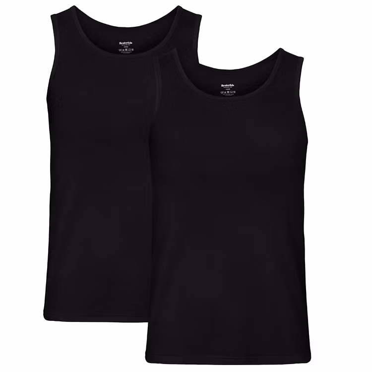 Resteröds Tank Bamboo 2-Pack Black