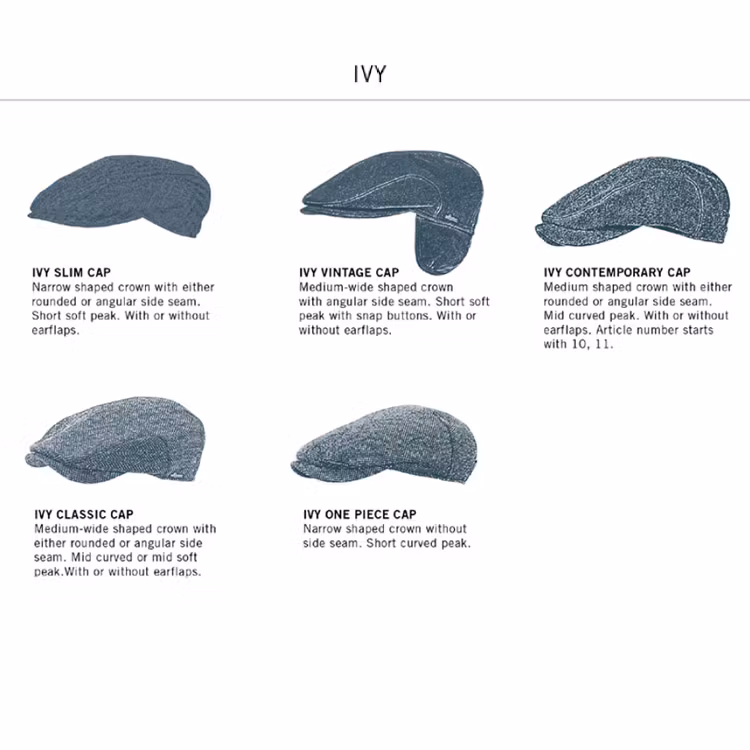 Wigens Ivy Contemporary Cap Linen Light Blue