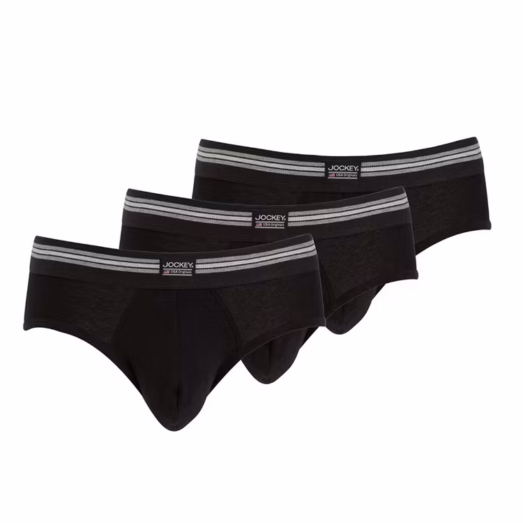 Jockey Brief Trunk 3-pack Black