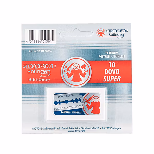 Dovo Super Platinum Dubbelrakblad 10-pack