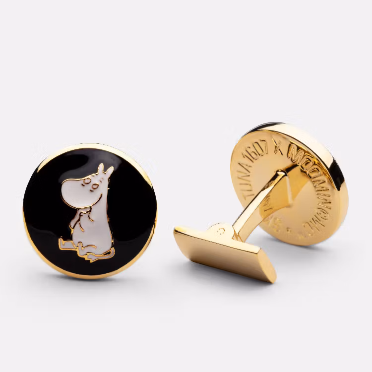 Skultuna Manschettknappar Mumintroll Svart