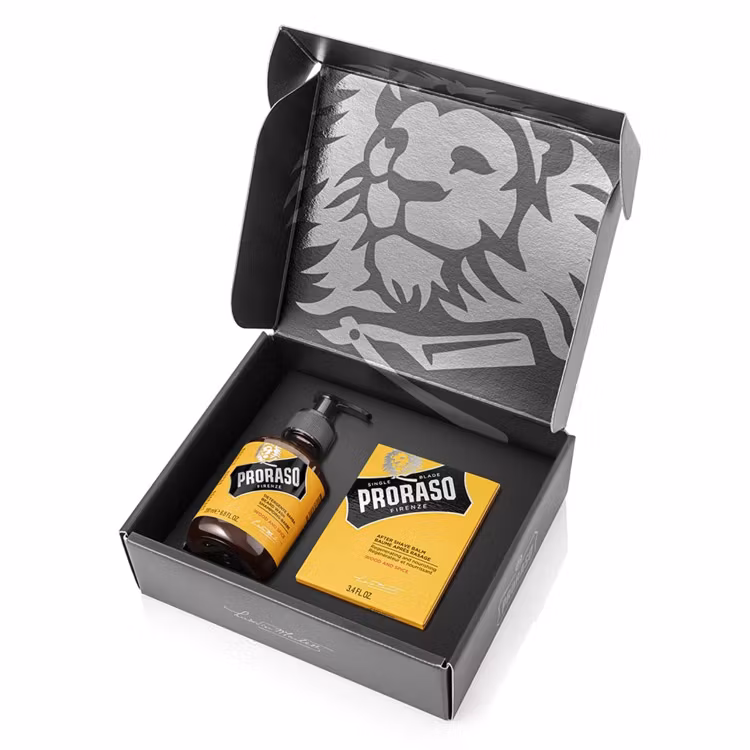 Proraso Gift Set Duo Wood & Spice Beard Balm + Wash