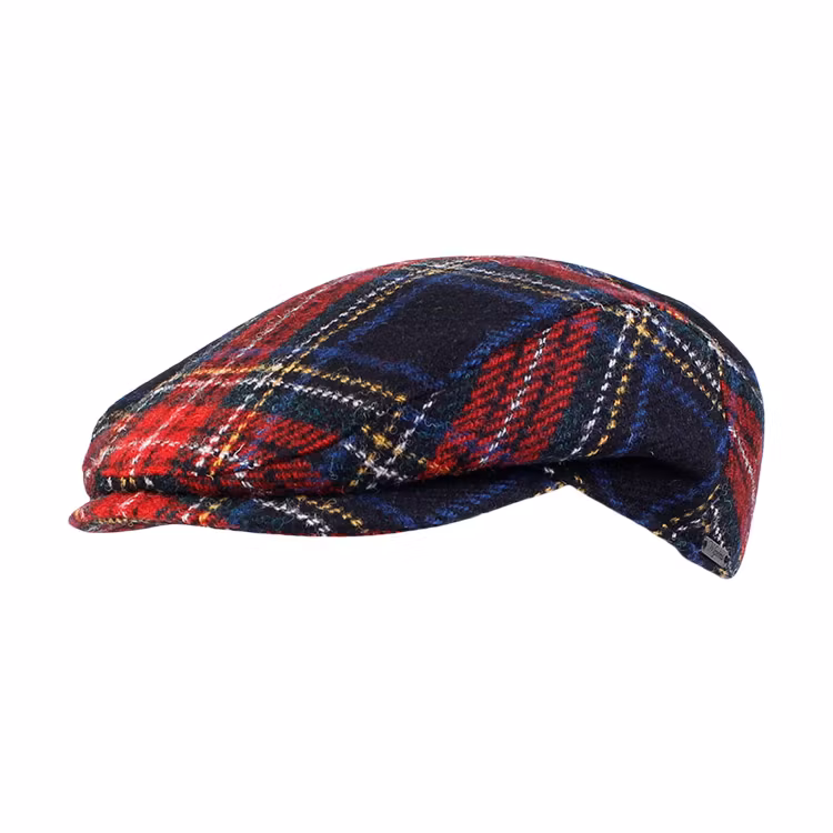 Wigens Harris Tweed Ivy Slim Cap 713 Red