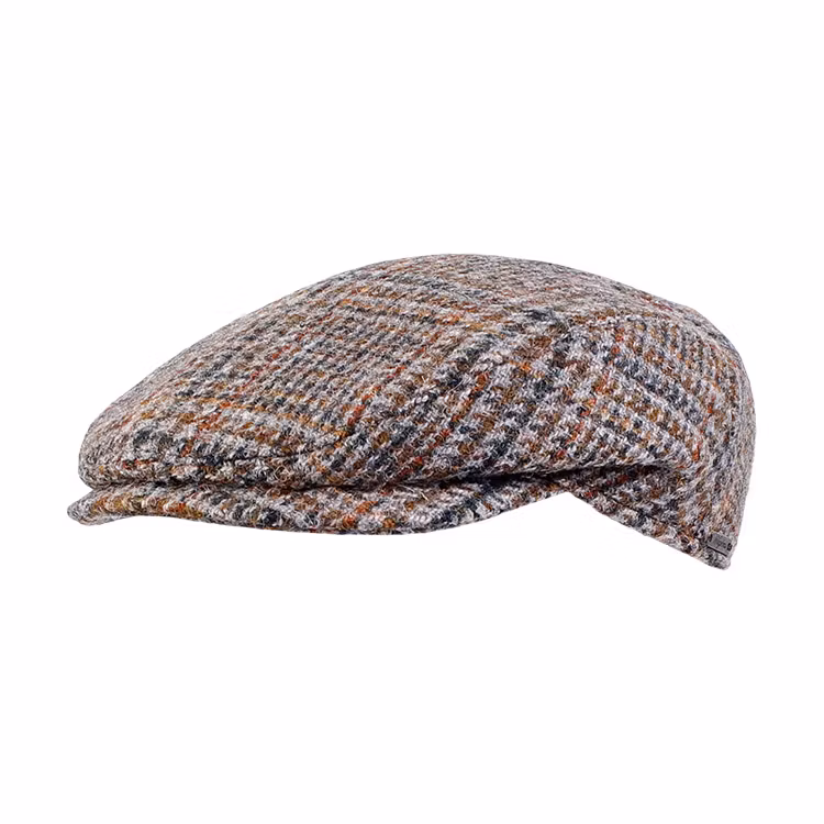 Wigens Harris Tweed Ivy Slim Cap 703 Light Grey