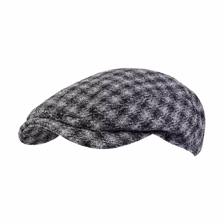 Wigens Harris Tweed Ivy Contemporary Cap 701 Dark Grey