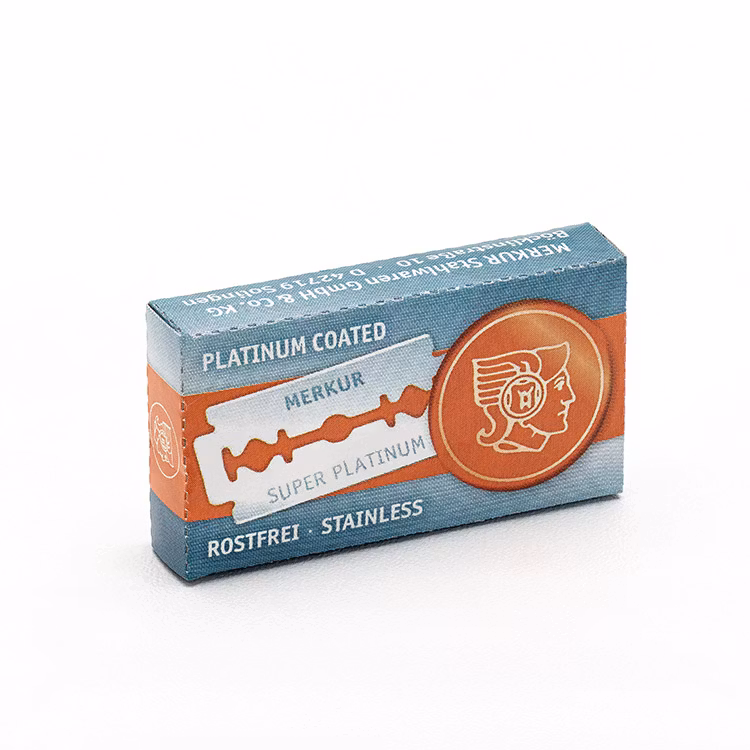 Merkur Dubbelrakblad Super Platinum Stainless x10