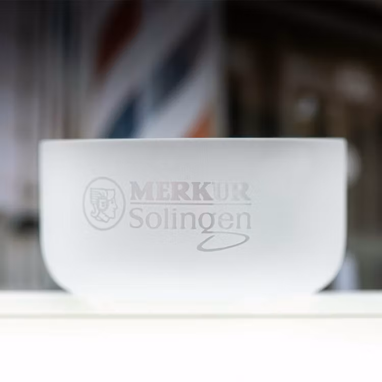 Merkur Raktvålskopp Frostat glas