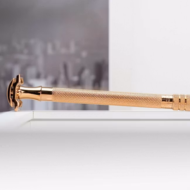 Merkur Säkerhetshyvel 24G Roseguld