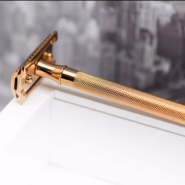 Merkur Säkerhetshyvel 24G Roseguld