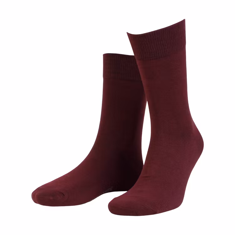 Amanda Christensen Bamboo Crew Sock Bordeaux