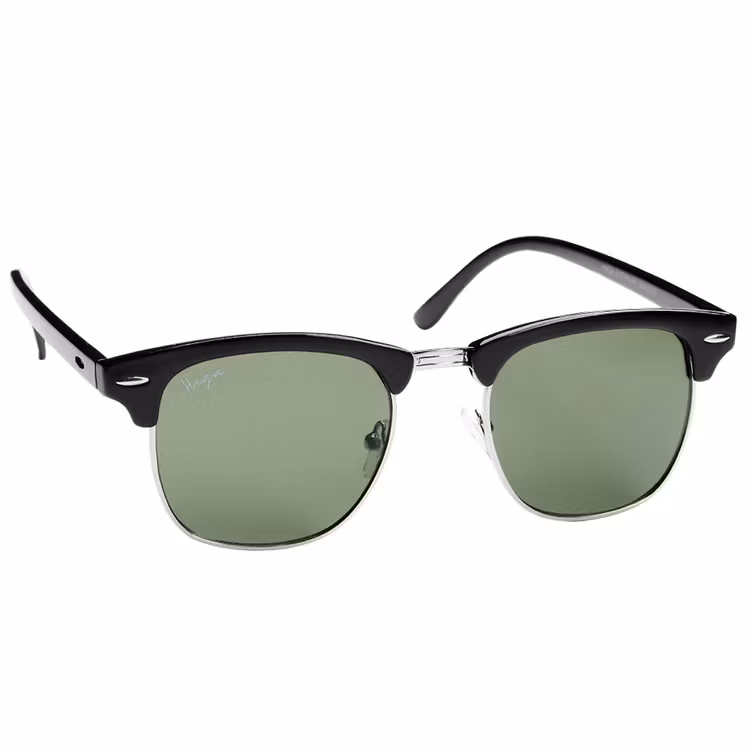 Haga Eyewear Barn Bumblebee Black - Solglasögon för barn 5-10 år i Clubmaster modell.