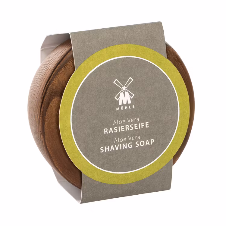 Mühle Aloe Vera Shaving Soap Wooden Bowl