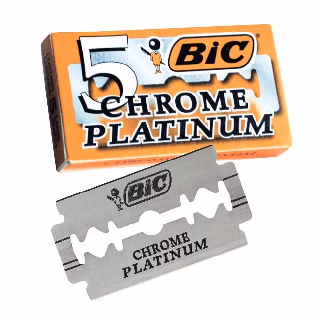 BIC Chrome Platinum Dubbelrakblad 5-p