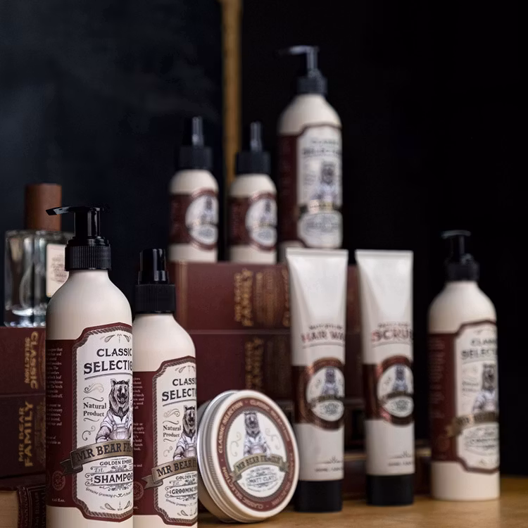 Mr Bear Family Face & Body Scrub Golden Ember