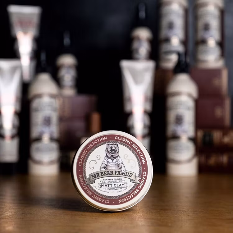 Mr Bear Family Pomade Matt Clay Golden Ember