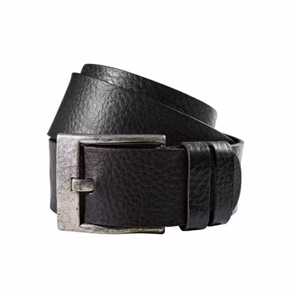 Amanda Christensen Embossed Belt Leather Black