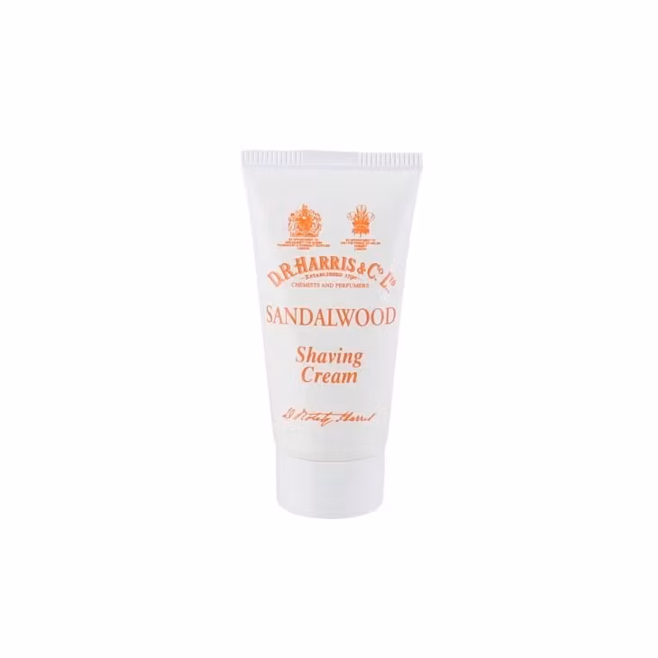 D.R. Harris Sandalwood Trial Size Shaving Cream Tube 15 ml