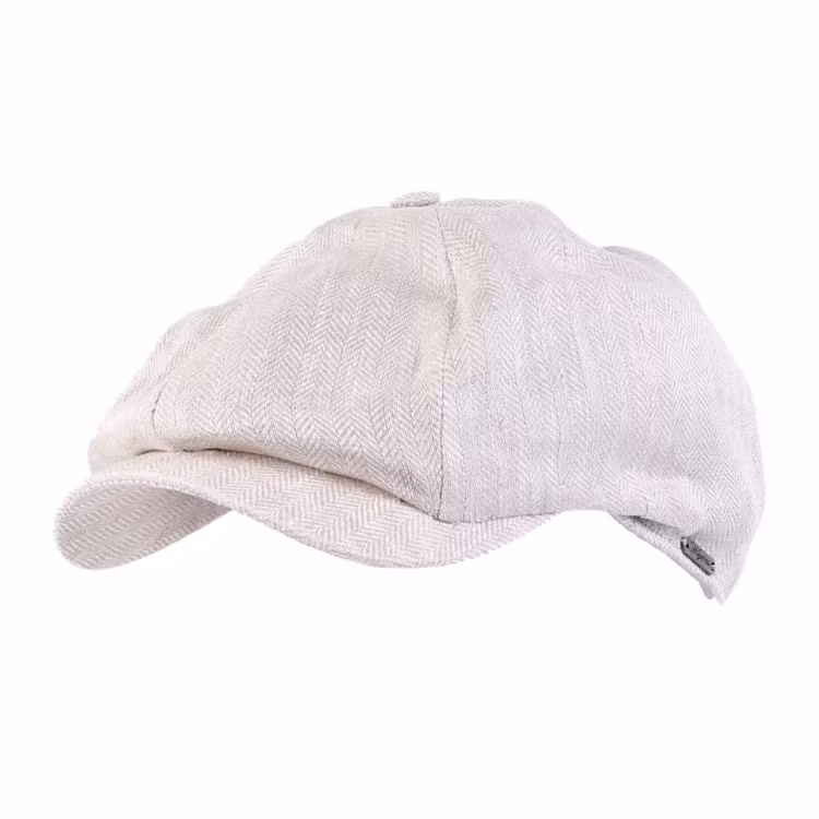 Wigens Newsboy Classic Cap Herringbone Ecru