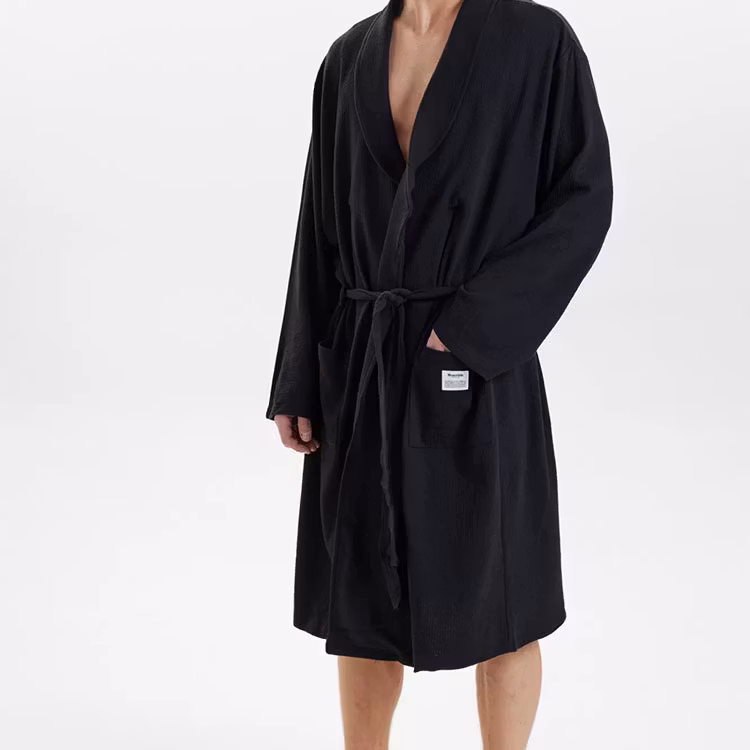 Resteröds Bathrobe Organic Cotton Black