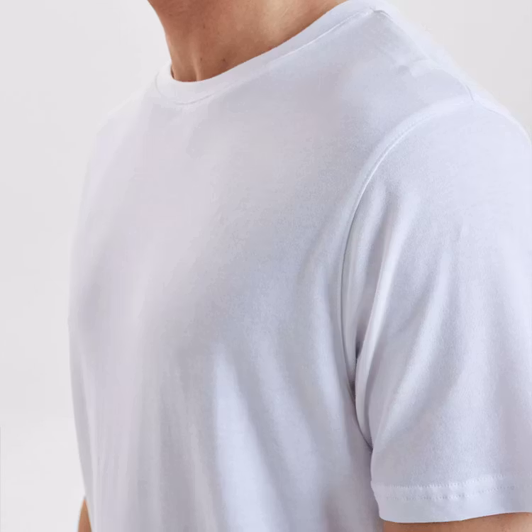 Resteröds R-Neck Tee Bamboo White