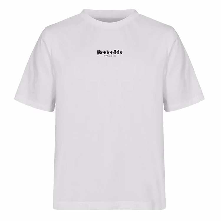 Resteröds Logo Mid Sleeve Tee White