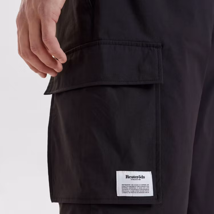 Resteröds Cargo Shorts Lightweight Black