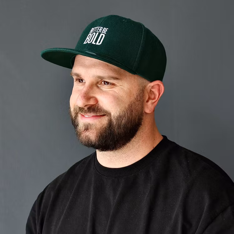 Better Be Bold Snapback Cap Green