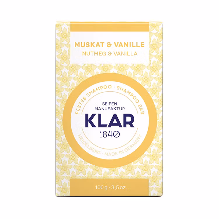 Klar Seifen Nutmeg & Vanilla Shampoo Bar - Normalt Hår