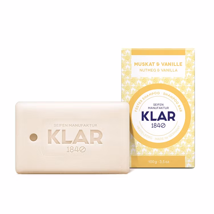 Klar Seifen Nutmeg & Vanilla Shampoo Bar - Normalt Hår