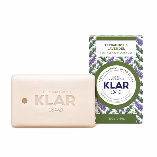 Klar Seifen Tea Tree Oil & Lavender Shampoo Bar