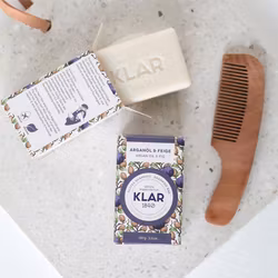 Klar Seifen Argan Oil & Fig Shampoo Bar - Torrt Hår