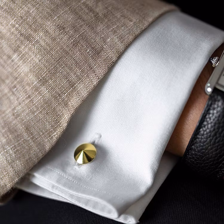 Skultuna Manschettknappar Icon Model X Gold Plated