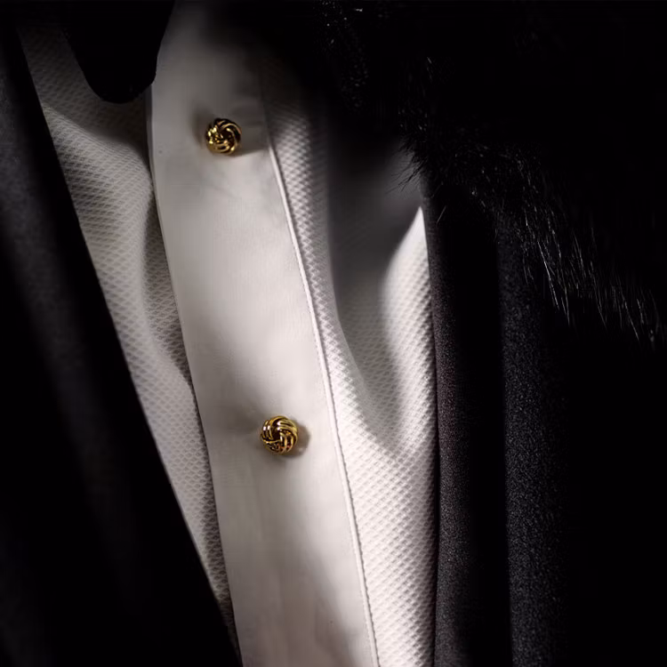 Skultuna Bröstknappar Knot Gold plated