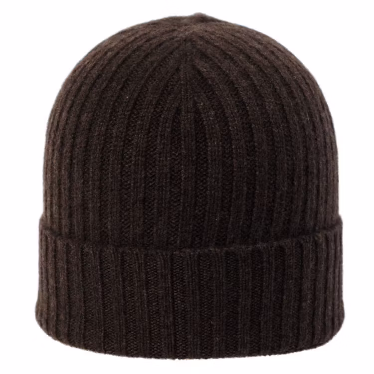 Amanda Christensen REA Beanie Cashmere Brown Melange